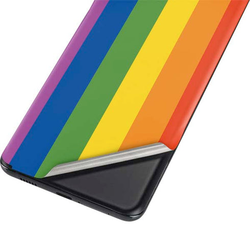 Vertical Rainbow Flag Galaxy S21 Ultra 5G Skin
